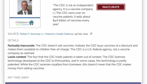The CDC licences vaccine technology, but isn't a vaccine company; the CDC doesn’t sell vaccines, it buys and distributes vaccines free of charge