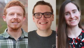 Four graduate students recognized for excellence in mentoring undergrad researchers