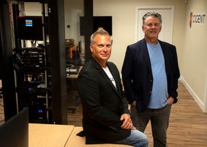 CTO Gregory Scasny, left, and CEO Brad Rowe are two of the top officials at Cigent, a Fort Myers-based cybersecurity company.