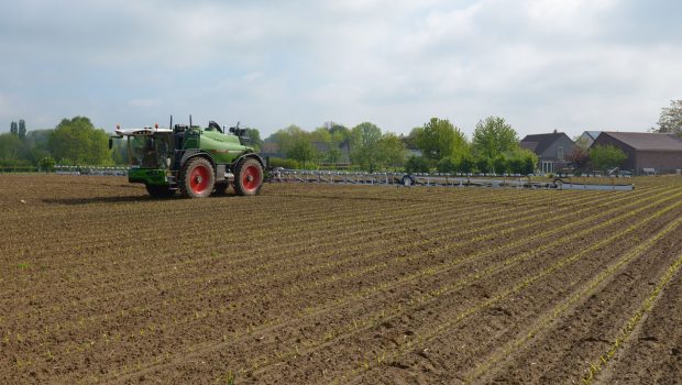 Fendt Rogator sprayer with new technology designed to allow for targeted spraying of weeds