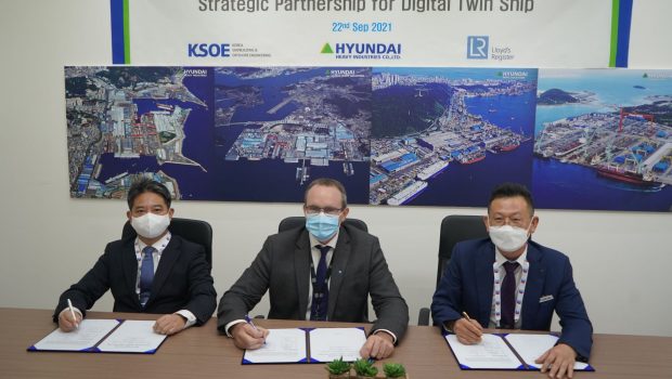 LR, HHI and KSOE sign MoU to develop digital twin technology.