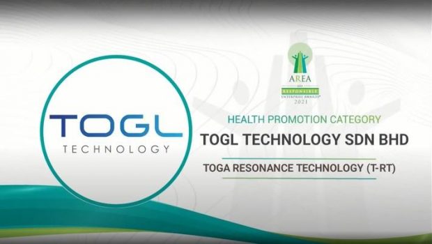 TOGL Technology Sdn Bhd Awarded at the Asia Responsible Enterprise Awards 2021 for 'Toga Resonance Technology (T-RT)' under Health Promotion Category