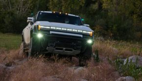 The GMC Hummer EV on Sept. 25, 2021 at the General Motors Milford Proving Ground in Milford, Mich.