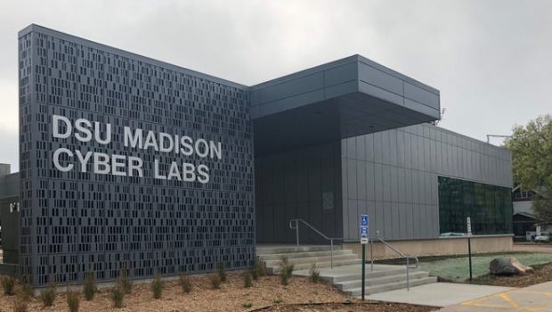 Madison Cyber Labs at Dakota State University help students study and work through data.