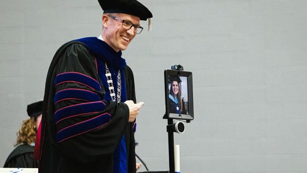 Technology allows housebound UWG grad to attend Commencement