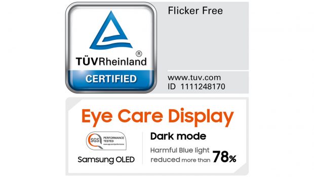 Samsung OLED technology certified for Eye Care Display