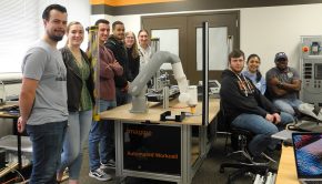 Engineering technology students advocate for new collaborative robot for project course