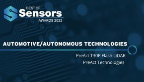 PreAct Technology's T30P Flash LiDAR Named 2022 Most Innovative Product of the Year for Automotive/Autonomous Technologies at Sensors Converge