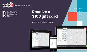 Restaurant Technology News Partners with Yelp to Promote Waitlist and Reservations Software with $100 Gift Cards – Plus $1,800 in Free Yelp Ads
