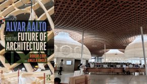 The cover of Alvar Aalto and the Future of Architecture; Minna no Mori Gifu Media Cosmos, Japan, Toyo Ito & Associates, 2015