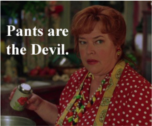 pants are the devil meme