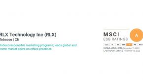 RLX Technology Upgraded to 'A' by MSCI ESG Rating, Ahead of Its Global Peers