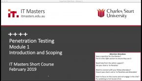 Free Short Course: Pen Testing - Webinar 1