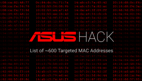 ASUS hack list of mac addresses