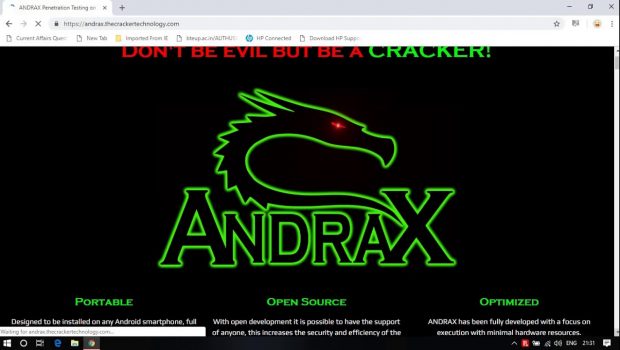 What is Andrax?? ............. Best Hacking Tool For android....