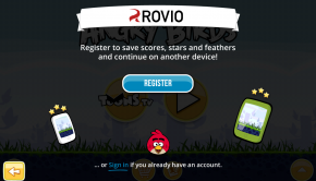 Figure 1. The registration page of the Rovio account.