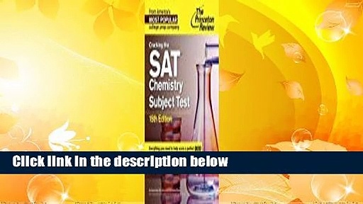 About For Books  Cracking the SAT Chemistry Subject Test Complete