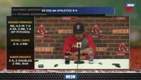 Alex Cora Pleased With Red Sox After Offensive Explosion Vs. Athletics