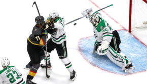 Anton Khudobin records shutout in Game 1 of Western Conference Final