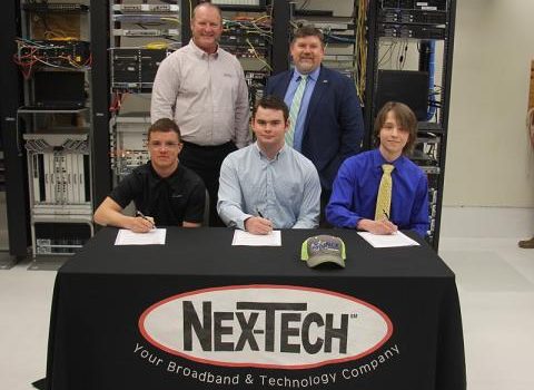 Area Students Accept Technology Education Sponsorship, Sign On for Careers at Nex-Tech