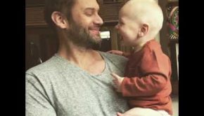 Baby Laughs at Dad's Sneezes
