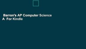 Barron's AP Computer Science A  For Kindle