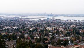 photo of the city of Berkeley skyline stretching outwards San Francisco