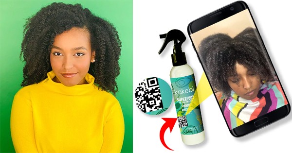Black Teen Entrepreneur Utilizes Video Technology on Product Labels to Educate Customers on the Science of Black Hair