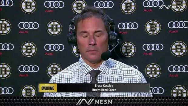 Bruins Coach Bruce Cassidy Pleased With Offensive Performance Thus Far