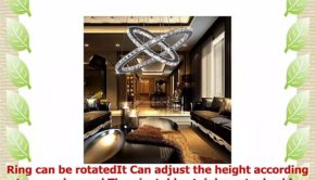 ChandeliersLed Neutral light chandelierCrystal Glass Chandelier Pendant Ceiling Lighting