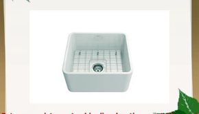 Classico Farmhouse Apron Front Fireclay 20 in Single Bowl Kitchen Sink with Protective