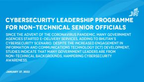 Cybersecurity leadership programme for non-technical senior officials  