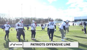 Dec 5th Patriots Practice - Offensive Line