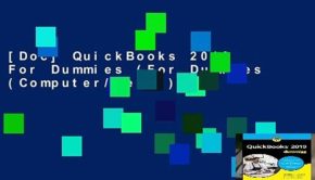 [Doc] QuickBooks 2019 For Dummies (For Dummies (Computer/Tech))