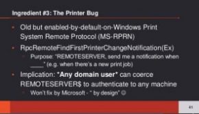 Domain Controller Print Server + Unconstrained Kerberos Delegation = Pwned Active Directory Forest – Active Directory Security