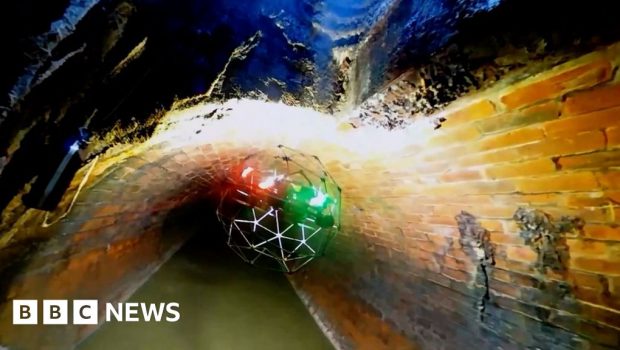 Drone technology used to inspect Scotland's sewers - BBC