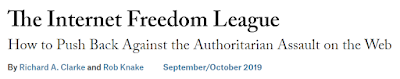 Five Thoughts on the Internet Freedom League