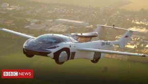Flying car completes test flight between airports - BBC News