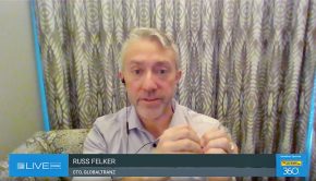 A screen capture of Russ Felker of GlobalTranz, discussing cybersecurity..