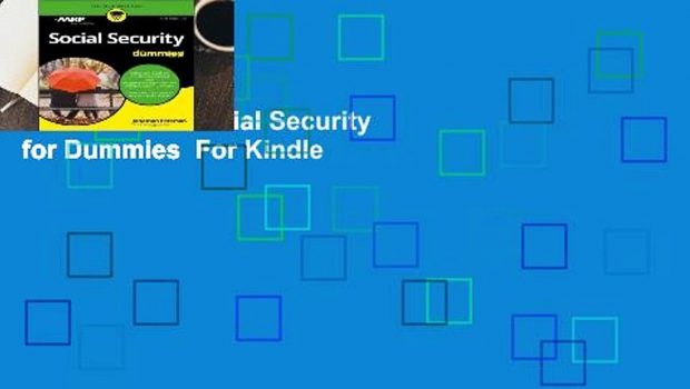 Full E-book  Social Security for Dummies  For Kindle