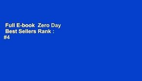 Full E-book  Zero Day  Best Sellers Rank : #4