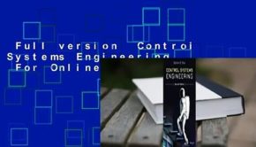 Full version  Control Systems Engineering  For Online