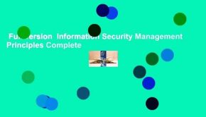 Full version  Information Security Management Principles Complete