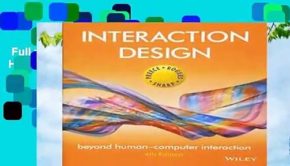 Full version  Interaction Design: Beyond Human-Computer Interaction Complete