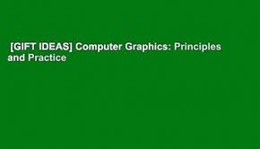 [GIFT IDEAS] Computer Graphics: Principles and Practice