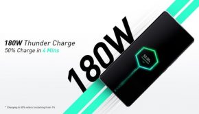 Infinix 180W ThunderCharge technology could charge a new smartphone in just about 10 minutes