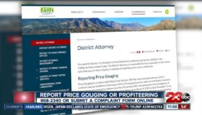 Kern County District Attorney's Office cracks down on price gouging and profiteering
