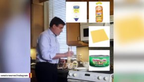 Mark Warner's Tuna Melt Sandwich Video Stirs Internet