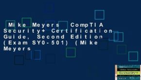 Mike Meyers  CompTIA Security+ Certification Guide, Second Edition (Exam SY0-501) (Mike Meyers