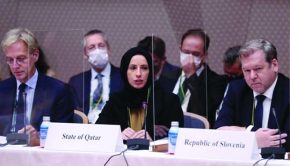 HE Minister of Education and Higher Education Buthaina bint Ali al-Jabr al-Nuaimi at the forum in Ky